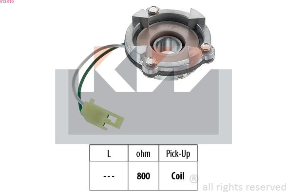 KW 412 010 - Датчик, запалителен импулс vvparts.bg