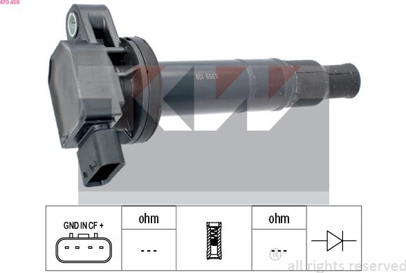 KW 470 459 - Запалителна бобина vvparts.bg