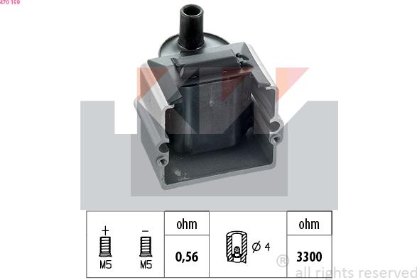 KW 470 159 - Запалителна бобина vvparts.bg