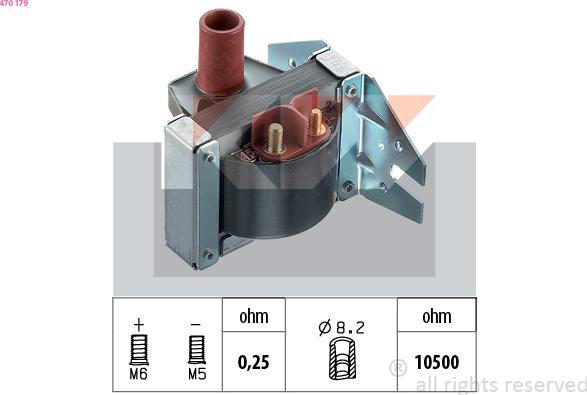 KW 470 179 - Запалителна бобина vvparts.bg