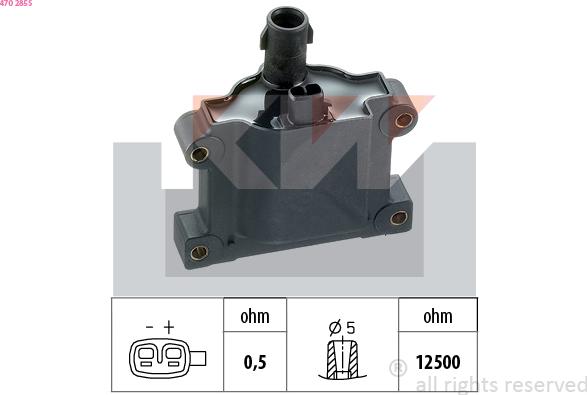 KW 470 285S - Запалителна бобина vvparts.bg