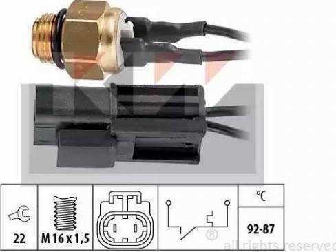 KW 550 054 - Термошалтер, вентилатор на радиатора vvparts.bg