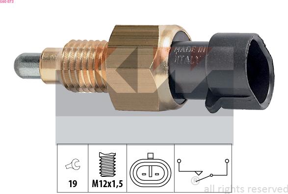 KW 560 073 - Включвател, светлини за движение на заден ход vvparts.bg