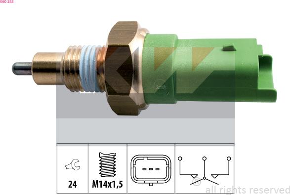 KW 560 245 - Включвател, светлини за движение на заден ход vvparts.bg