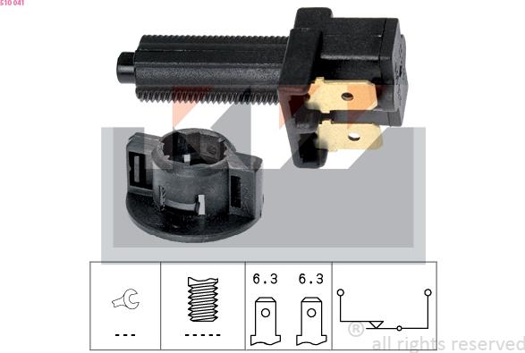 KW 510 041 - Ключ за спирачните светлини vvparts.bg