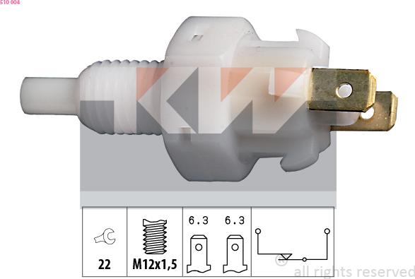 KW 510 004 - Ключ за спирачните светлини vvparts.bg