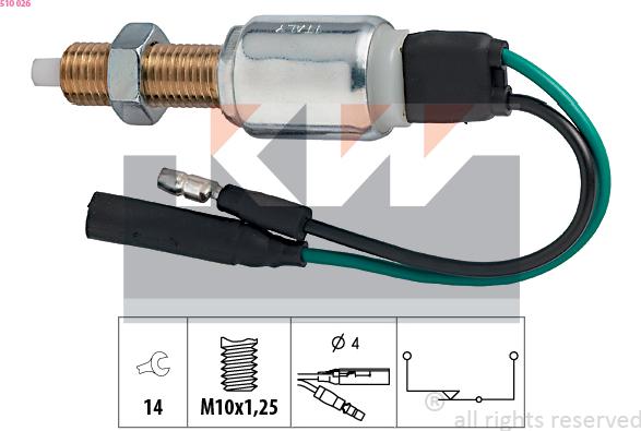 KW 510 026 - Ключ за спирачните светлини vvparts.bg