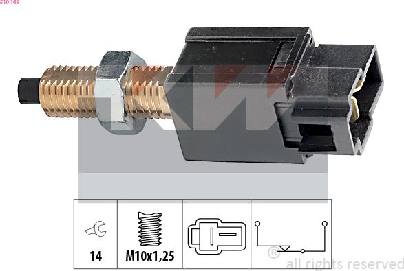 KW 510 169 - Ключ за спирачните светлини vvparts.bg