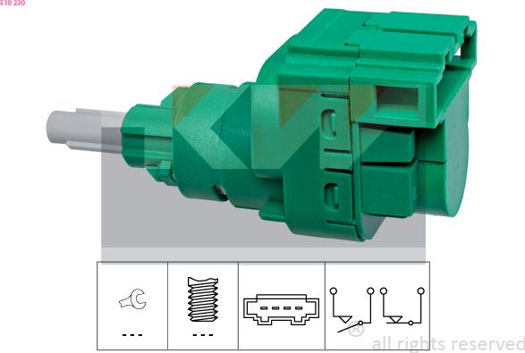 KW 510 230 - Ключ за спирачните светлини vvparts.bg