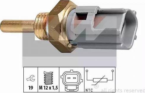 KW 530 327 - Датчик, температура на охладителната течност vvparts.bg