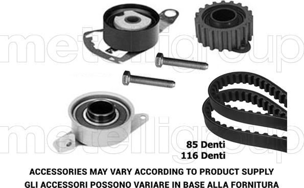 KWP TW155 - Комплект ангренажен ремък vvparts.bg