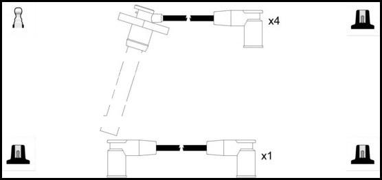 LEMARK HOES904 - Комплект запалителеи кабели vvparts.bg