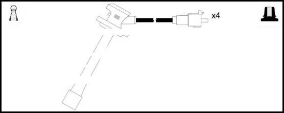 LEMARK HOES455 - Комплект запалителеи кабели vvparts.bg