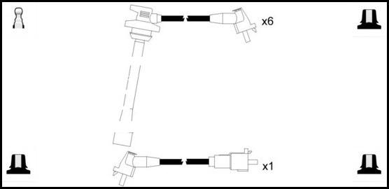 LEMARK HOES456 - Комплект запалителеи кабели vvparts.bg