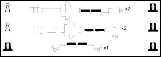 LEMARK HOES461 - Комплект запалителеи кабели vvparts.bg