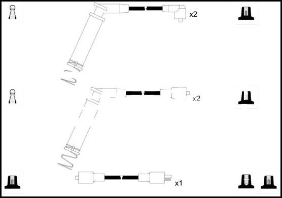 LEMARK HOES488 - Комплект запалителеи кабели vvparts.bg