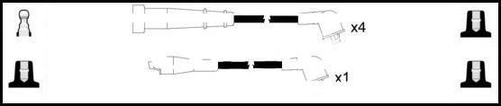 LEMARK HOES597 - Комплект запалителеи кабели vvparts.bg