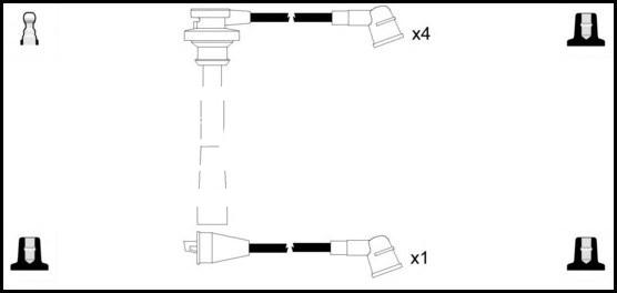 LEMARK HOES695 - Комплект запалителеи кабели vvparts.bg