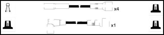 LEMARK HOES614 - Комплект запалителеи кабели vvparts.bg