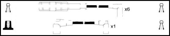 LEMARK HOES166 - Комплект запалителеи кабели vvparts.bg