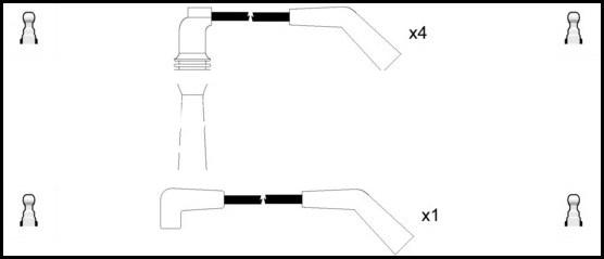 LEMARK HOES160 - Комплект запалителеи кабели vvparts.bg