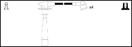 LEMARK HOES1048 - Комплект запалителеи кабели vvparts.bg