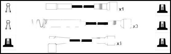 LEMARK HOES103 - Комплект запалителеи кабели vvparts.bg