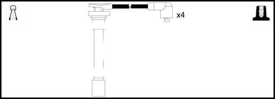 LEMARK HOES1103 - Комплект запалителеи кабели vvparts.bg