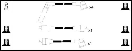 LEMARK HOES1183 - Комплект запалителеи кабели vvparts.bg