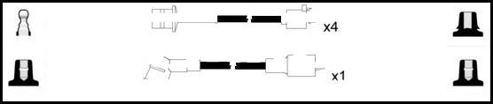 LEMARK HOES1134 - Комплект запалителеи кабели vvparts.bg