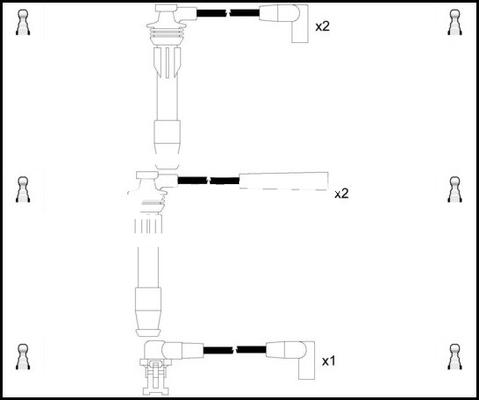 LEMARK HOES187 - Комплект запалителеи кабели vvparts.bg