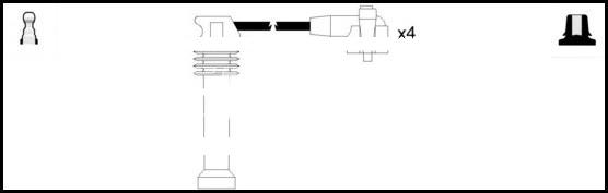 LEMARK HOES1312 - Комплект запалителеи кабели vvparts.bg