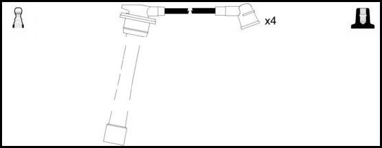 LEMARK HOES1257 - Комплект запалителеи кабели vvparts.bg