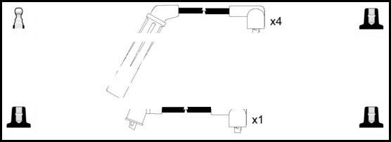 LEMARK HOES128 - Комплект запалителеи кабели vvparts.bg