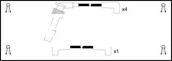 LEMARK HOES1235 - Комплект запалителеи кабели vvparts.bg