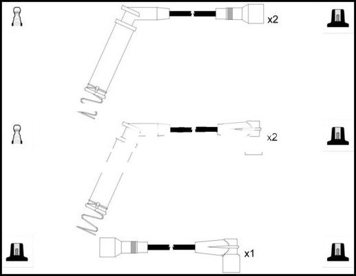 LEMARK HOES1233 - Комплект запалителеи кабели vvparts.bg