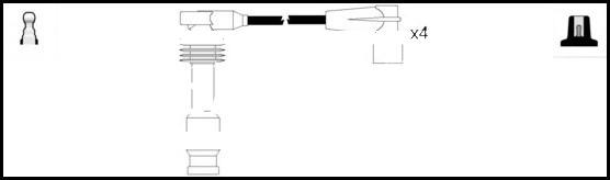 LEMARK HOES743 - Комплект запалителеи кабели vvparts.bg