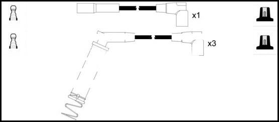 LEMARK HOES345 - Комплект запалителеи кабели vvparts.bg