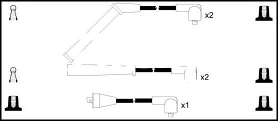 LEMARK HOES362 - Комплект запалителеи кабели vvparts.bg