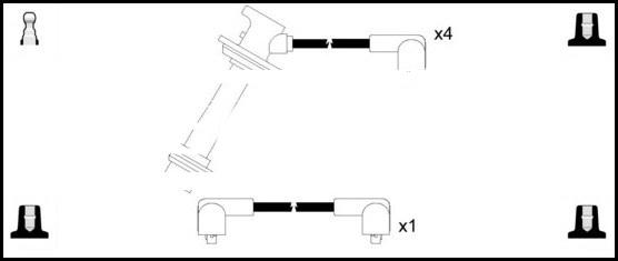 LEMARK HOES308 - Комплект запалителеи кабели vvparts.bg