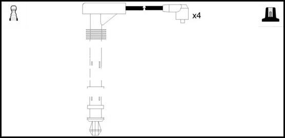 LEMARK HOES374 - Комплект запалителеи кабели vvparts.bg