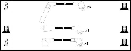 LEMARK HOES373 - Комплект запалителеи кабели vvparts.bg