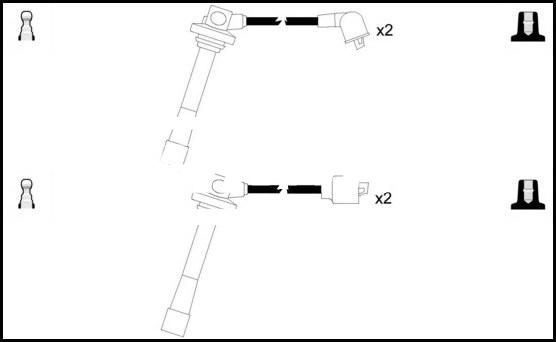 LEMARK HOES254 - Комплект запалителеи кабели vvparts.bg