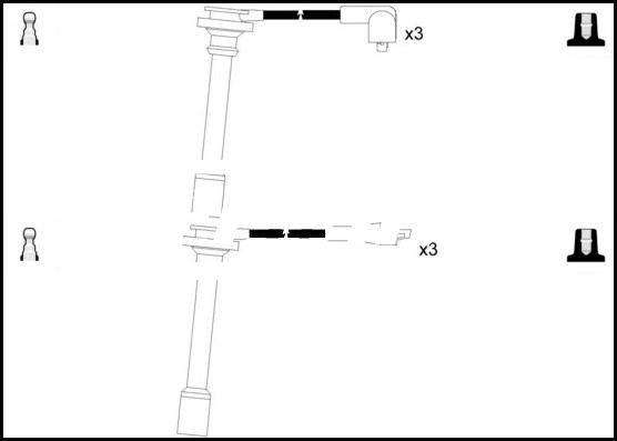 LEMARK HOES282 - Комплект запалителеи кабели vvparts.bg