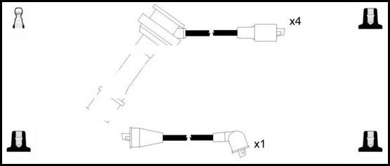 LEMARK HOES277 - Комплект запалителеи кабели vvparts.bg