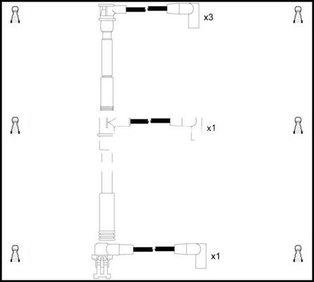 LEMARK HOES721 - Комплект запалителеи кабели vvparts.bg