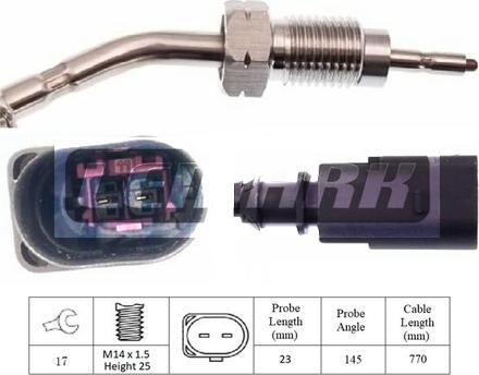 LEMARK LXT060 - Датчик, температура на изгорелите газове vvparts.bg