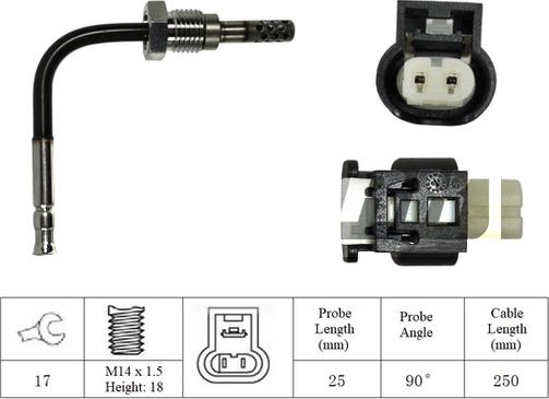 LEMARK LXT030 - Датчик, температура на изгорелите газове vvparts.bg