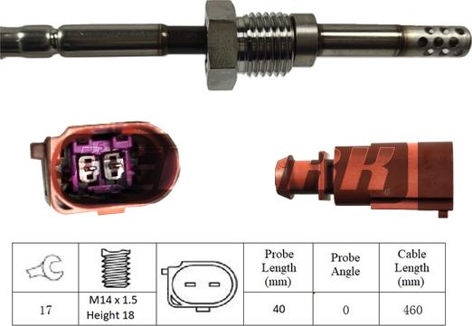 LEMARK LXT020 - Датчик, температура на изгорелите газове vvparts.bg