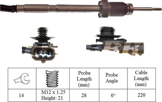 LEMARK LXT070 - Датчик, температура на изгорелите газове vvparts.bg